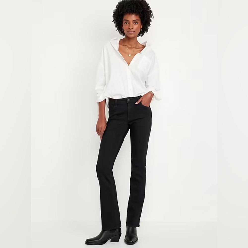Old Navy Mod-Rise Wow Boot Cut Jeans - Black